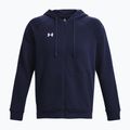 Pánská mikina   Under Armour Rival Fleece FZ midnight navy/white 5