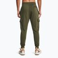 Pánské kalhoty Under Armour Rival Fleece Cargo Jogger marine od green / white 3