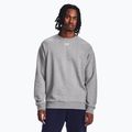 Pánská mikina Under Armour Rival Fleece Crew castlerock light heather/white