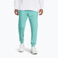 Pánské kalhoty  Under Armour Rival Fleece Joggers radial turquoise/white