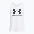 Pánské tílko Under Armour Sportstyle Logo white/black 3