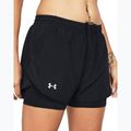 Dámské běžecké šortky Under Armour Fly By 2v1 black/black/reflective 4