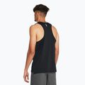 Pánské běžecké tílko tank top Under Armour Launch Singlet black/reflective 2