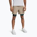 Pánské tréninkové šortky Under Armour UA Vanish Woven 6in timberwolf taupe/black