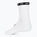 Dámské sportovní ponožky  Under Armour Essential Nv Mid Crew 3P white/white/astro pink 2