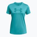 Dámské sportovní tričko  Under Armour Tech BL HD circuit teal/coastal teal 3