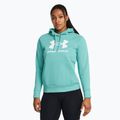 Dámská mikina Under Armour Rival Fleece Big Logo Hoody radial turquoise/white