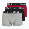 Pánské boxerky Nike Jrdan JHM Flight Cotton Trunk 3 pairs gym red/black