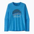 Dámské tričko longsleeve  Patagonia Cap Cool Daily Graphic Shirt ridge rise moonlight/vessel blue x-dye 3