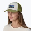 Kšiltovka Patagonia P-6 Logo LoPro Trucker white/buckhorn green 3