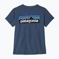 Dámské trekingové tričko Patagonia P-6 Logo Responsibili-Tee utility blue 4