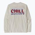 Pánské tričko longsleeve Patagonia Chill Responsibili brich white 3