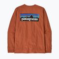 Pánské tričko Patagonia P-6 Logo Responsibili  Longsleeve redtail rust