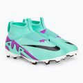 Dětské kopačky Nike Jr Zoom Mercurial Superfly 9 Academy FG/MG hyper turquoise/black/ white/fuchsia dream 4
