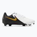 Kopačky Nike Phantom GX II Academy FG/MG bílé / metalické zlaté mince / černé 2