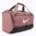 Sportovní  taška Nike Brasilia 9,5 60 l smokey mauve/black/light orewood brown 2