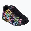 Dětské boty SKECHERS JGoldcrown Uno Lite Spread The Love black/multicolor  8