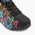 Dětské boty SKECHERS JGoldcrown Uno Lite Spread The Love black/multicolor  7