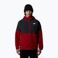 Pánská mikina The North Face Glacier Heavyweight Full Zip HD granátově červená/asfaltově šedá