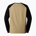 Pánské tričko The North Face Heritage Longsleeve khaki stone/black 2