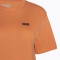 Dámské tričko Vans s logem na levé straně hrudi carnelian 3