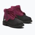 Dětské boty Timberland Premium 6 In Lace black nubuck/dark pink 8