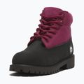 Dětské boty Timberland Premium 6 In Lace black nubuck/dark pink 9