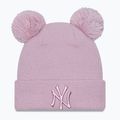 Dámská čepice New Era Female Metalic Logo Beanie New York Yankees pastel pink