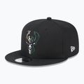 Čepice  New Era Split Logo 9Fifty Milwaukee Bucks black 2