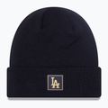 Zimní čepice New Era Metalic Badge Cuff Knit Los Angeles Dodgers black