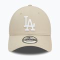 Pánská kšiltovka  New Era Side Patch 9Forty Los Angeles Dodgers light beige 2