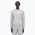 Pánská mikina New Balance Stacked Logo French Terry Hoodie athletic grey