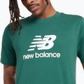 Pánské tričko New Balance Stacked Logo night watch green 4