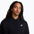 Pánská mikina Nike Club French Terry Pullover Hoodie black/black/white 4