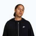 Pánská mikina Nike Club FZ Hoodie black/black/white 4
