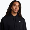 Pánská mikina Nike Club French Terry Pullover Hoodie black/black/white 4