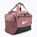 Sportovní  taška Nike Brasilia 9.5 Duffle 25 l smokey mauve/black/light orewood brown 2