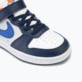 Dětské boty Nike Court Borough Low Recraft white/navy/orange 7