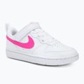 Dětské boty Nike Court Borough Low Recraft white/laser fuchsia