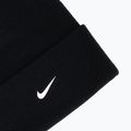 Zimní čepice Nike Peak Swoosh Beanie black/white 3