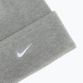 Zimní čepice Nike Peak Swoosh Beanie dark grey heather/white 3