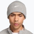 Zimní čepice Nike Peak Swoosh Beanie dark grey heather/white