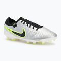 Pánské kopačky Nike Tiempo Legend 10 Pro FG metallic silver/volt/black