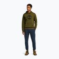 Pánská mikina  Timberland Tree Logo Hoodie dark olive 2