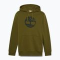 Pánská mikina  Timberland Tree Logo Hoodie dark olive 5