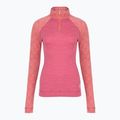 Dámská termo mikina  Smartwool Classic Thermal Merino Base Layer 1/4 Zip Boxed garden pink digi snow 3
