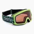 Dětské lyžařské brýle Smith Rascal Jr electric lime left turn/rc36