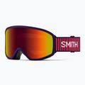Dětské lyžařské brýle Smith Reason OTG S3 deep plum gradient/red solx mirror antifog
