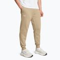 Pánské kalhoty Under Armour Rival Fleece Joggers city khaki/white