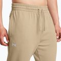 Pánské kalhoty Under Armour Rival Fleece Joggers city khaki/white 4